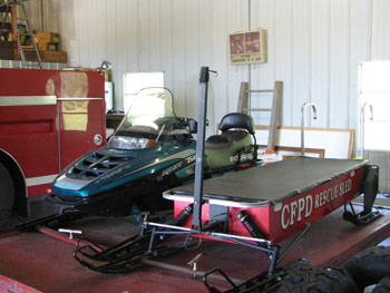 Snowmobile & Rescue Sled